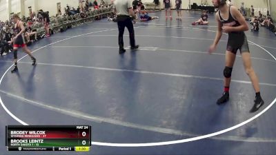 140 lbs Round 3 (6 Team) - Brooks Leintz, North Dakota 1 vs Brodey Wilcox, Wyoming Renegades