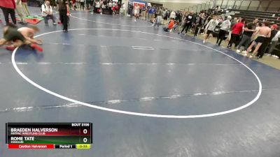 150 lbs Cons. Round 5 - Braeden Halverson, MATPAC Wrestling Club vs Rome Tate, Missouri