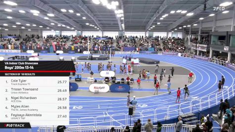 High School Boys' 200m, Finals 9 - Age 13-14
