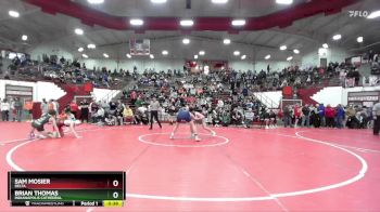 138 lbs Quarterfinal - Brian Thomas, Indianapolis Cathedral vs Sam Mosier, Delta