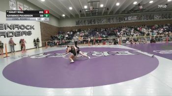 120 lbs Cons. Round 2 - Hailey Wall, Worland vs Kaydence Fulkerson, Tongue River