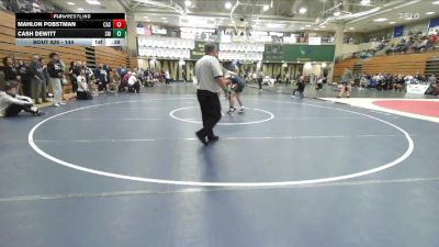 144 lbs Cons. Round 6 - Cash Dewitt, San Marcos vs Mahlon Pobstman, Casteel