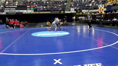 133 lbs Cons. Round 3 - Wyatt Unser, Wis.-Eau Claire vs Art Martinez, CWRU