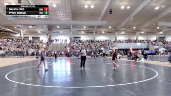 A 120 lbs Champ. Round 1 - Ayden Jenkins, Soddy Daisy High School vs Bryson Cree, Cornersville High School