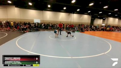 56-57 lbs Round 1 - Timothy Brown, Wildcat Wrestling Club vs Andrew Duvall, Rockwall Training Center