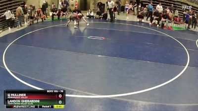 78 lbs Semifinal - Q Mulliner, Pahranagat Valley vs Landon Gherardini, Team Grand Valley Elite