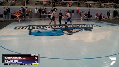 145 lbs Final - Shaw Gerondale, Avalanche Wrestling Association vs Emiliano King, Pioneer Grappling Academy