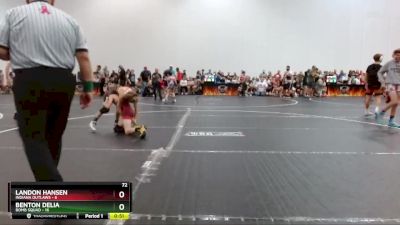 72 lbs Finals (2 Team) - Landon Hansen, Indiana Outlaws vs Benton Delia, Bomb Squad