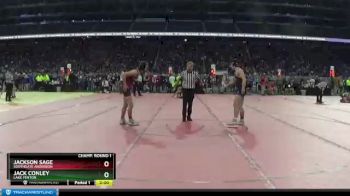 D2-152 lbs Champ. Round 1 - Jack Conley, Lake Fenton vs Jackson Sage, Southgate Anderson