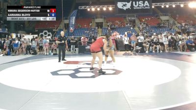 207 lbs Cons. Sub-quarters - Kimura Segerson-Hutter, Wisconsin vs Aarianna Bloyd, Illinois