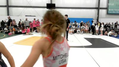 25 lbs Rr Rnd 2 - Azayla Mitchell, Okie Girls - W vs Braxsley Stetler, Apex (OH) Girls - W