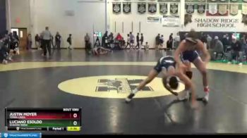 145 lbs Cons. Round 5 - Justin Moyer, Yorba Linda vs Luciano Esoldo, Shadow Ridge