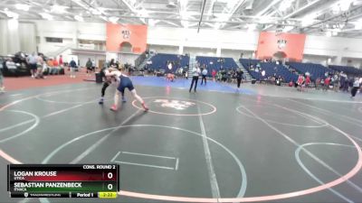 165 lbs Cons. Round 2 - Sebastian Panzenbeck, Ithaca vs Logan Krouse, Utica