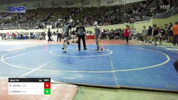 130 lbs Round Of 16 - Ashton Jones, Team Choctaw vs Jett Gilbert, MARLOW OUTLAWS JH