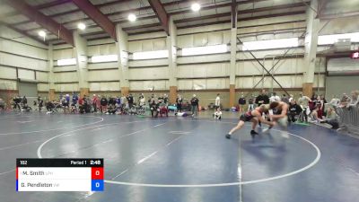 182 lbs Champ. Round 1 - Mahkyi Smith, Lone Peak High vs Gage Pendleton, Victory Wrestling