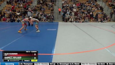 90 lbs Round 3 - Alex Kuderer, LAW vs Garrett Williams, Summit Wrestling Academy