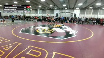 125 lbs Cons. Round 3 - Atiana Espinoza, Pueblo Central vs Zoe Chamberlin, Chatfield