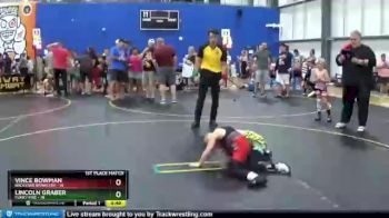 60 lbs Finals (8 Team) - Vince Bowman, Backyard Brawlers vs Lincoln Graber, Funky Fire