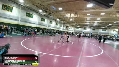 80 lbs Cons. Round 3 - Abel Johnson, Montana Disciples vs Nikolai Mysierowicz, Windy City Wrestlers