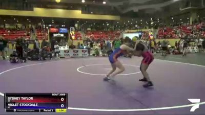 152 lbs Cons. Round 1 - Violet Stockdale, KS vs Sydney Taylor, KS