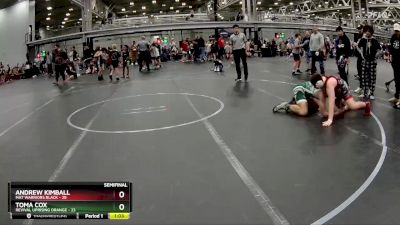 140 lbs Semis (4 Team) - Toma Cox, Revival Uprising Orange vs Andrew Kimball, Mat Warriors Black