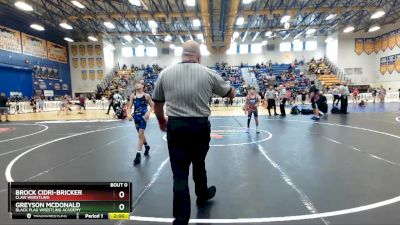 85 lbs Round 1 - Brock Cidri-Bricker, Claw Wrestling vs Greyson McDonald, Black Flag Wrestling Academy