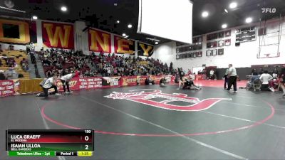 150 lbs Semifinal - Isaiah Ulloa, Bell Gardens vs Luca Graeff, El Modena