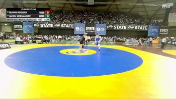 Boys 1B/2B 285 Champ. Round 1 - Jaden Hernandez, Warden vs Isaiah Rogers, Willapa Valley