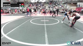 85 lbs Consolation - Zavion Love, HURRICANE WRESTLING ACADEMY vs Tre Hausler, Raw Wrestling Club