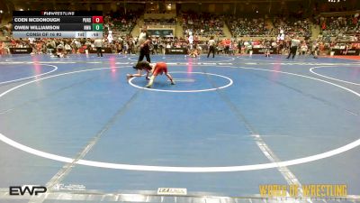 55 lbs Consi Of 16 #2 - Coen McDonough, Pursuit vs Owen Williamson, Nebraska Wrestling Academy