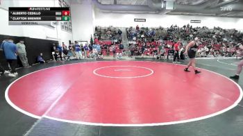 285 lbs Semifinal - Alberto Cedillo, Broomfield vs Clayton Brewer, ThunderRidge