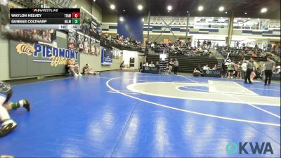 Rr Rnd 5 - Waylon Helvey, Team Guthrie Wrestling vs Gunnar Coltharp, Harrah Little League Wrestling