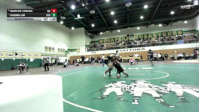 120 lbs Quarterfinal - Marcus Carasa, Foothill (Santa Ana) vs Kaiden Lim, Citrus Valley