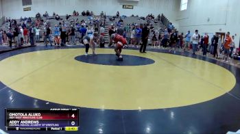 120 lbs Round 2 - Omotola Aluko, Indy West Wrestling Club vs Addy Andrews, Central Indiana Academy Of Wrestling