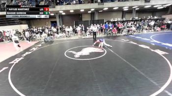 115 lbs Cons. Round 2 - Kaylee Martinez, Unattached vs Maggie Gordon, Unattached