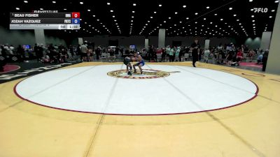 93-105 lbs Champ. Round 3 - Beau Fisher, Hurricane Wrestling Academy vs Jozah Vazquez, PRTC