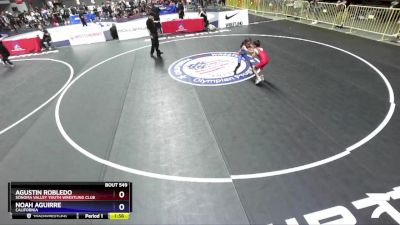 53 lbs 5th Place Match - Agustin Robledo, Sonoma Valley Youth Wrestling Club vs Noah Aguirre, California