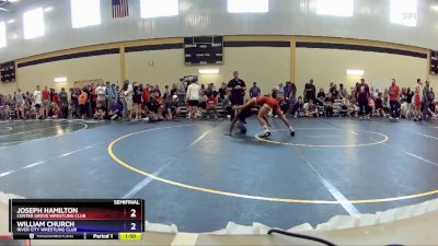 106 lbs Semifinal - Joseph Hamilton, Center Grove Wrestling Club vs William Church, River City Wrestling Club