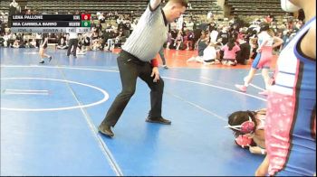 70 lbs Rr Rnd 2 - Lena Pallone, ICWL Lady Bruisers vs Mia Carmela Barro, MGW Black Widows - Girls