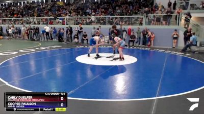 135 lbs Round 2 - Cooper Paulson, Mat-Su Matmen vs Carly Duelfer, Avalanche Wrestling Association