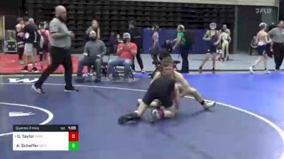 105 lbs Quarterfinal - Orion Taylor, Charleston, WV vs Abramm Schaffer, Bethel, PA