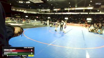 113 lbs Cons. Round 6 - Aidan Deeney, Columbia River vs Derrick Chavez, Zillah