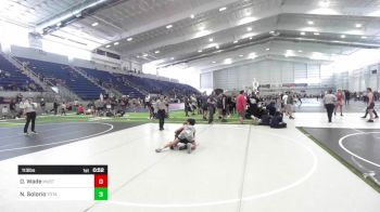 113 lbs 2nd Place - Derek Wade, Mustang WC vs Nathaniel Solorio, Total Kaos