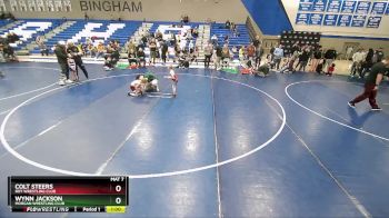 43-44 lbs Round 2 - Wynn Jackson, Morgan Wrestling Club vs Colt Steers, Roy Wrestling Club