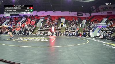 150 lbs Semifinals (8 Team) - Alexander Buskirk, Detroit Catholic Central HS vs Ayden Mutter, Clarkston HS