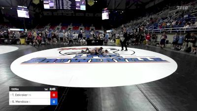 132 lbs Quarters - Tyler Dekraker, PA vs Seth Mendoza, IL