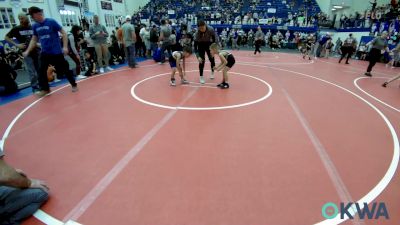 46 lbs Consi Of 16 #1 - Greyson Sumrall, Harrah Little League Wrestling vs Ty Rodriguez, Noble Takedown Club