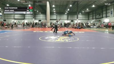 165 lbs Allday - Brady Ming, HEAVY HITTING HAMMERS vs Evan Thompson, UNION PINES