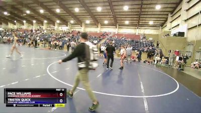 113 lbs Cons. Round 2 - Pace Williams, Sanderson Wrestling Academy vs Tristen Quick, Syracuse Wrestling Club