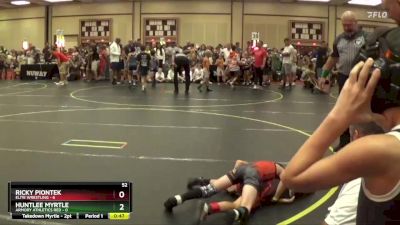 52 lbs Quarterfinals (8 Team) - Huntlee Myrtle, Armory Athletics Red vs Ricky Piontek, Elite Wrestling